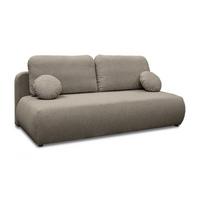 SCHLAFSOFA CLAIRE, zweisitzig, mit Schlaffunktion, Neve 16 - Taupe, Textil (208/90/95cm) - Lookway