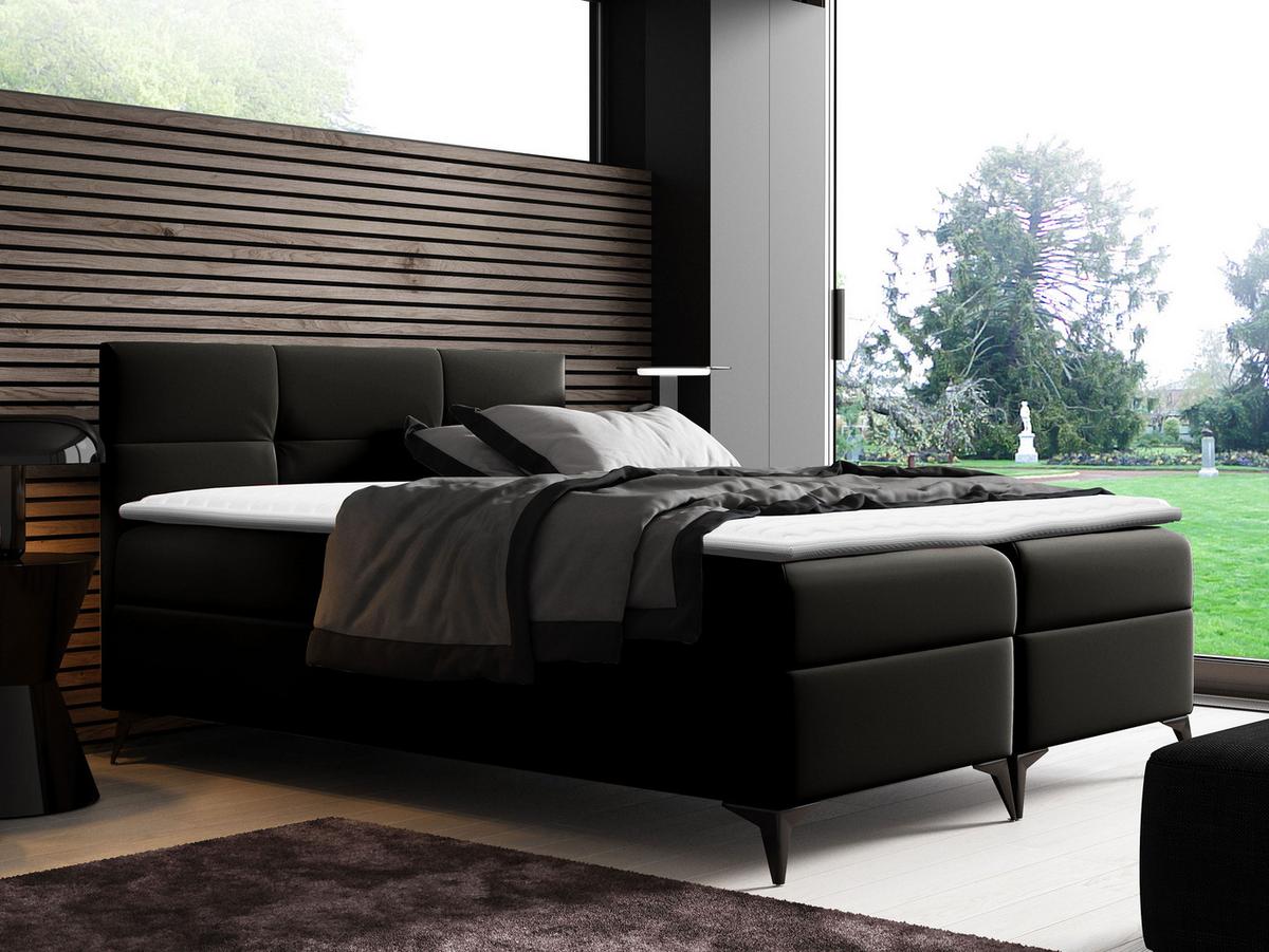 BOXBETT Figaro - H3 - Schwarz, Holz (160/200cm) - MIRJAN24