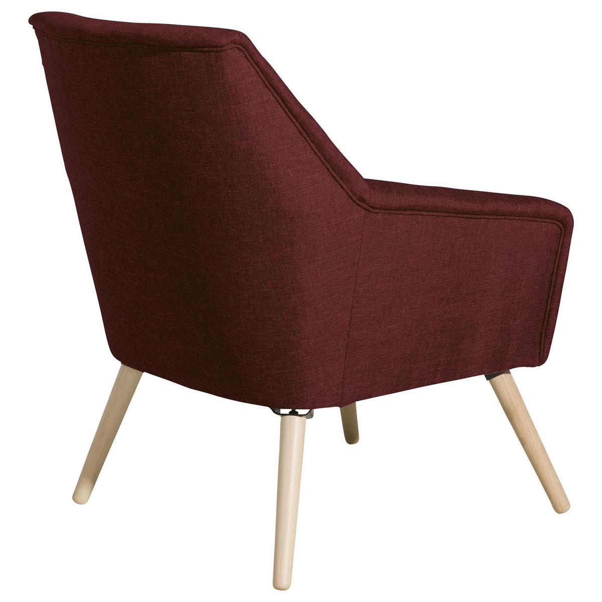 SESSEL Kachka Bezug Flachgewebe Buche natur / rot - Rot, Kunststoff (67/81/71cm) - 58aufmkessel