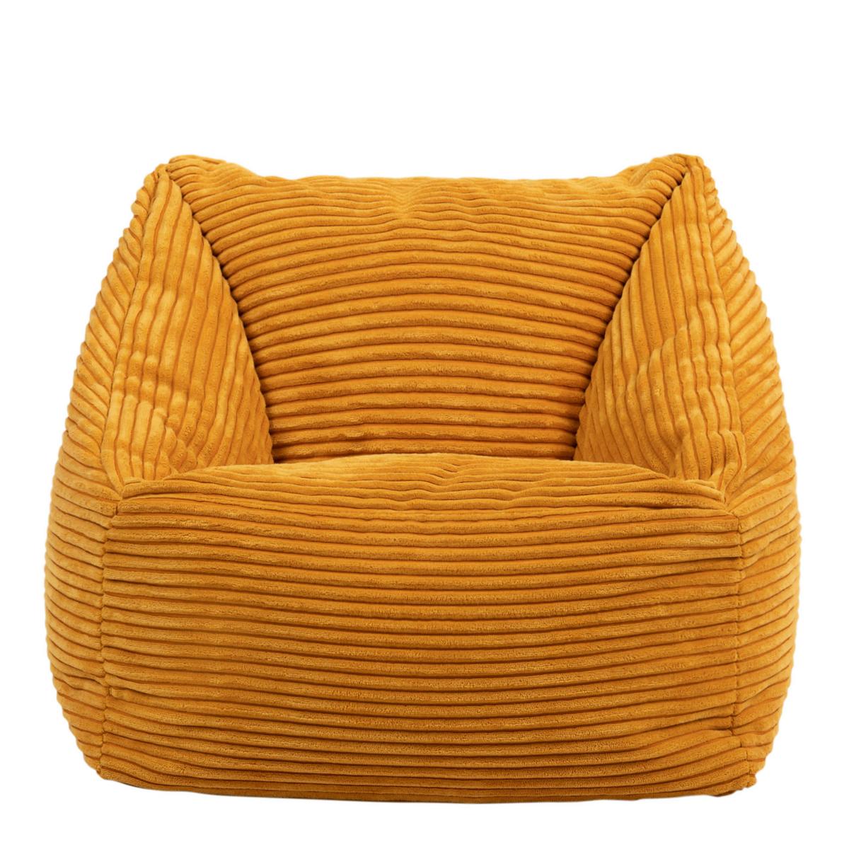 SITZSACK Flauschig für Kinder 2-tlg. - Gelb, Textil (55/44/55cm) - icon