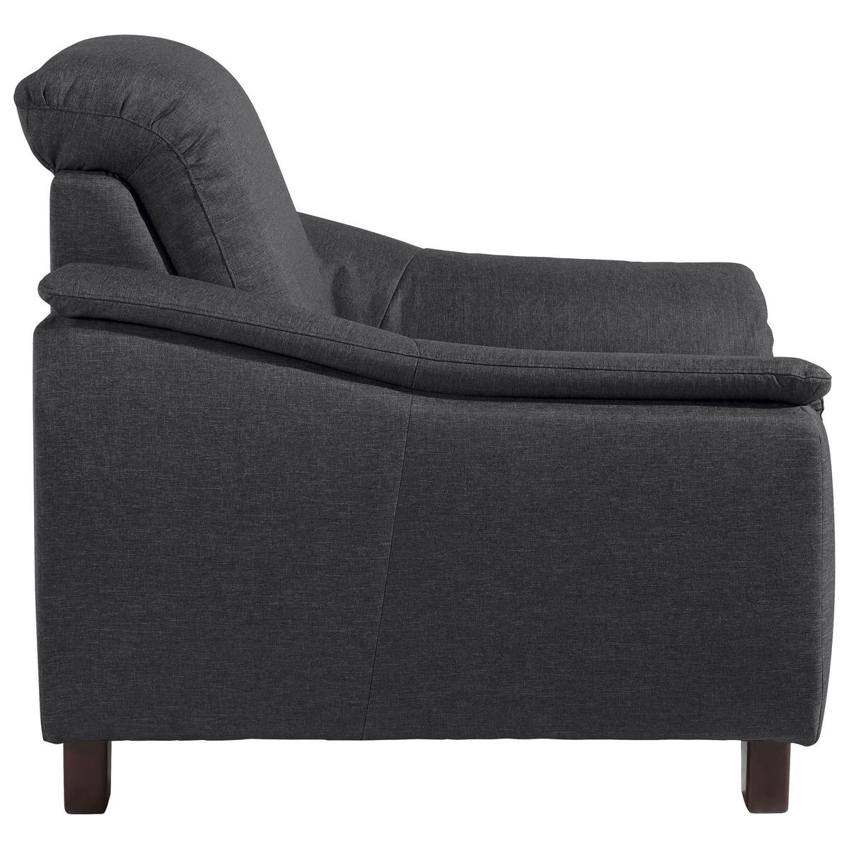POLSTERSESSEL Kaylil Flachgewebe graphit - Graphitfarben, Kunststoff (87/82/100cm) - 58aufmkessel