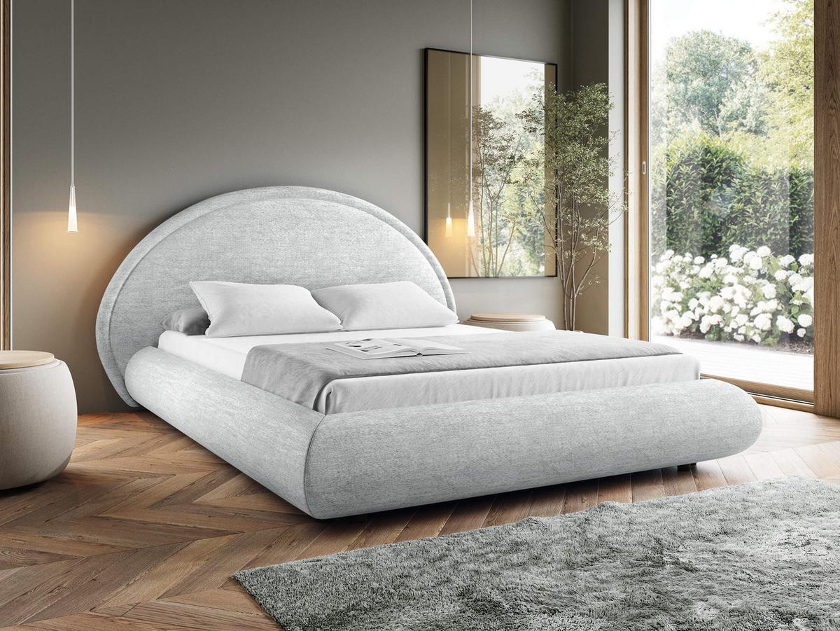 POLSTERBETT Otis - Hellgrau, Holz/Textil (160/200cm) - MIRJAN24