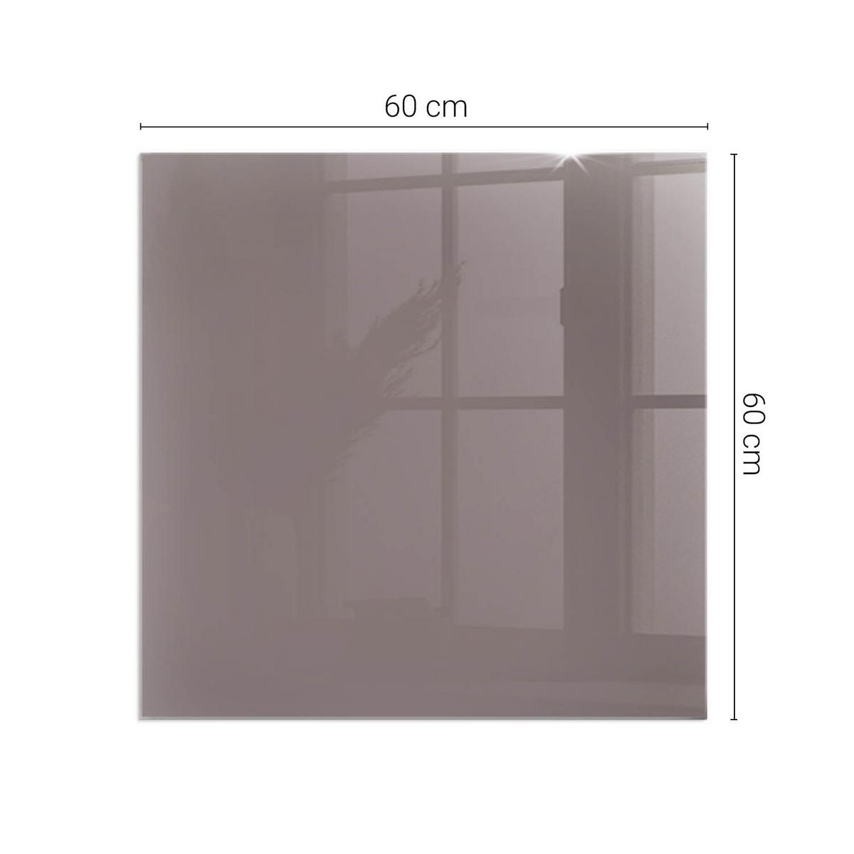 GLASPLATTE für Kamin 60x60 cm - Pink, Glas (60/60/0.4cm) - TULUP