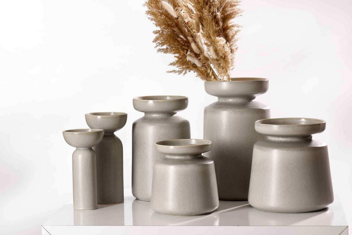 VASE Imperia grau 24,5 cm - Grau, Keramik (24.5cm) - Ritzenhoff Breker