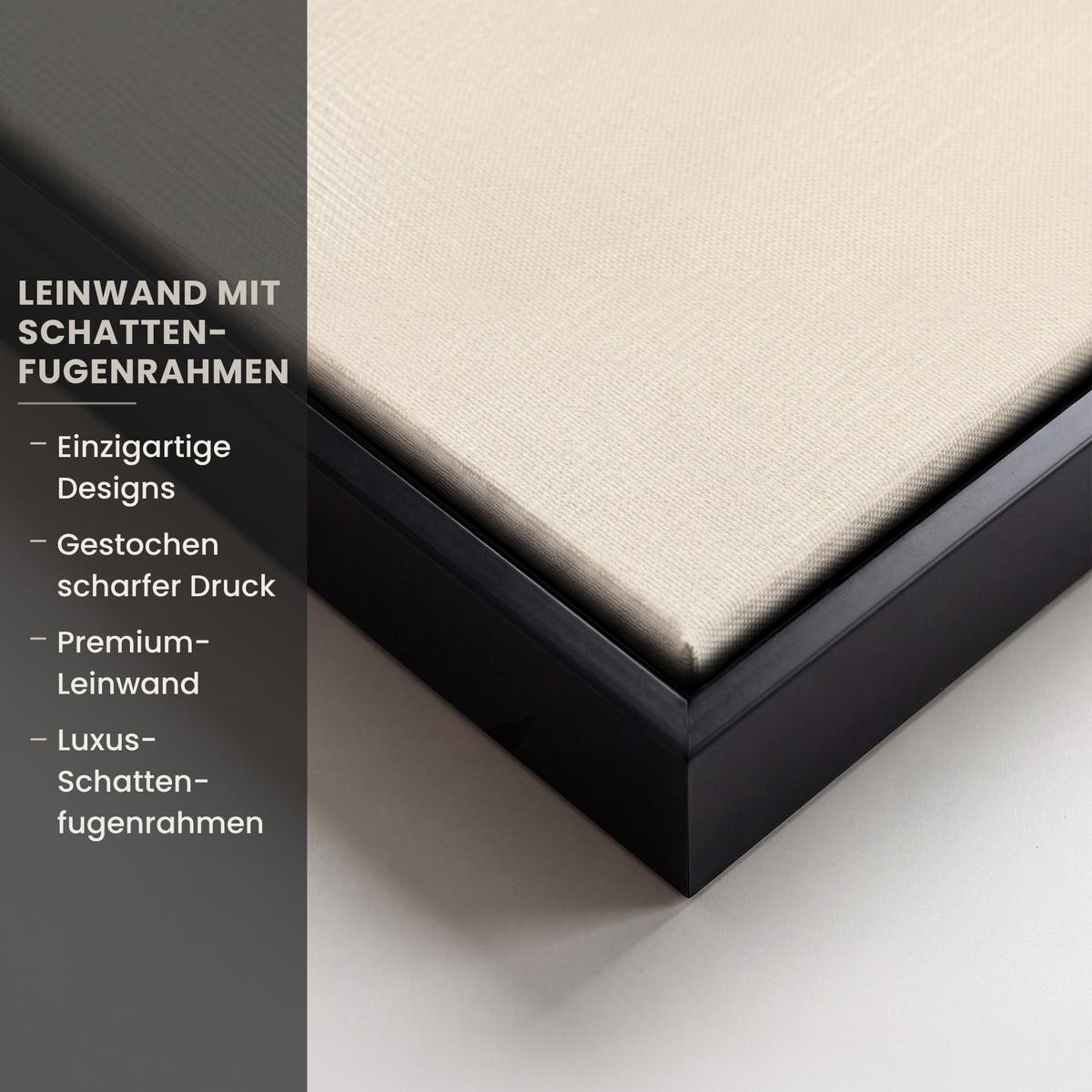 LEINWAND Bilder mit Rahmen - Japandi - Wabi sabi - Beige - 60x90 - Taupe, Textil (60/90cm) - MuchoWow