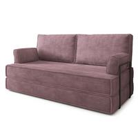 BETTSOFA SILAR aus Schaumstoff Kordstoff Lila Schlaffunktion - Lila, Textil (170/86/80cm) - MASSENO
