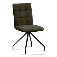 ESSZIMMERSTUHL (6er-Set) Devera 47x91x60 Schwarz/Khaki - Dunkelgrün/Schwarz, Kunststoff (60/91/47cm) - 58aufmkessel