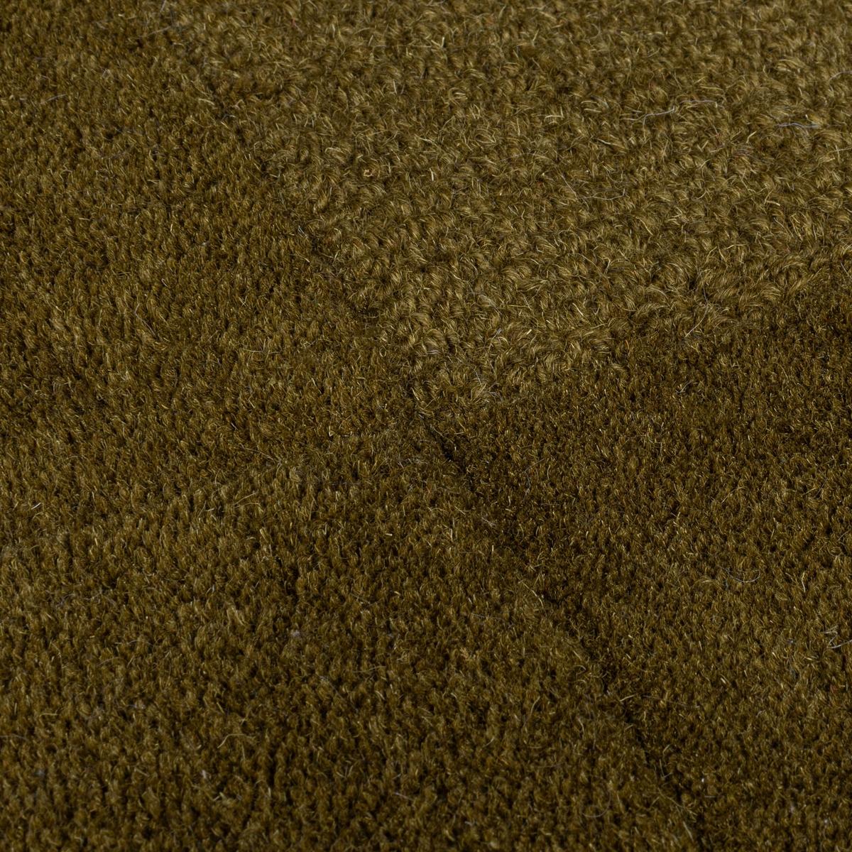 WOLLTEPPICH DEBEN, mit Schachbrettmuster, Grün, 120 x 170 cm - Grün, Textil (170/120cm) - KADIMA DESIGN