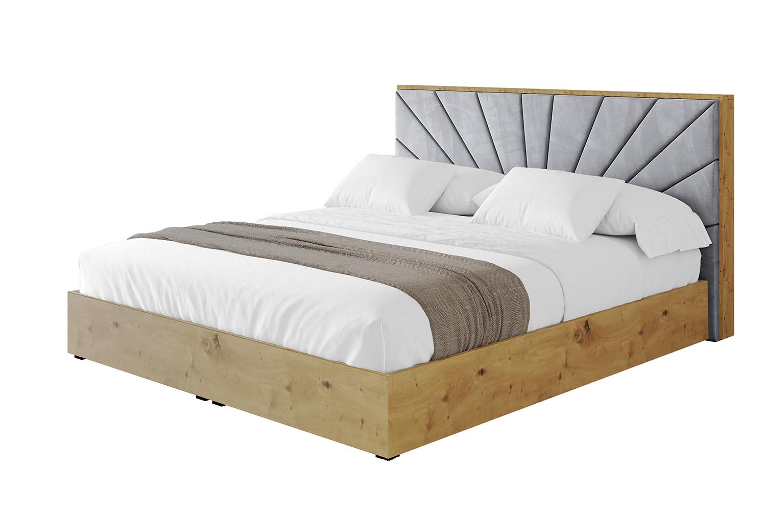 POLSTERBETT mit Bettkasten und Lattenrost, Boxbett ohne Matratze - ENZO6 180x200 Hellgrau - Hellgrau, Holzwerkstoff/Textil (180/200cm) - ALTDECOR