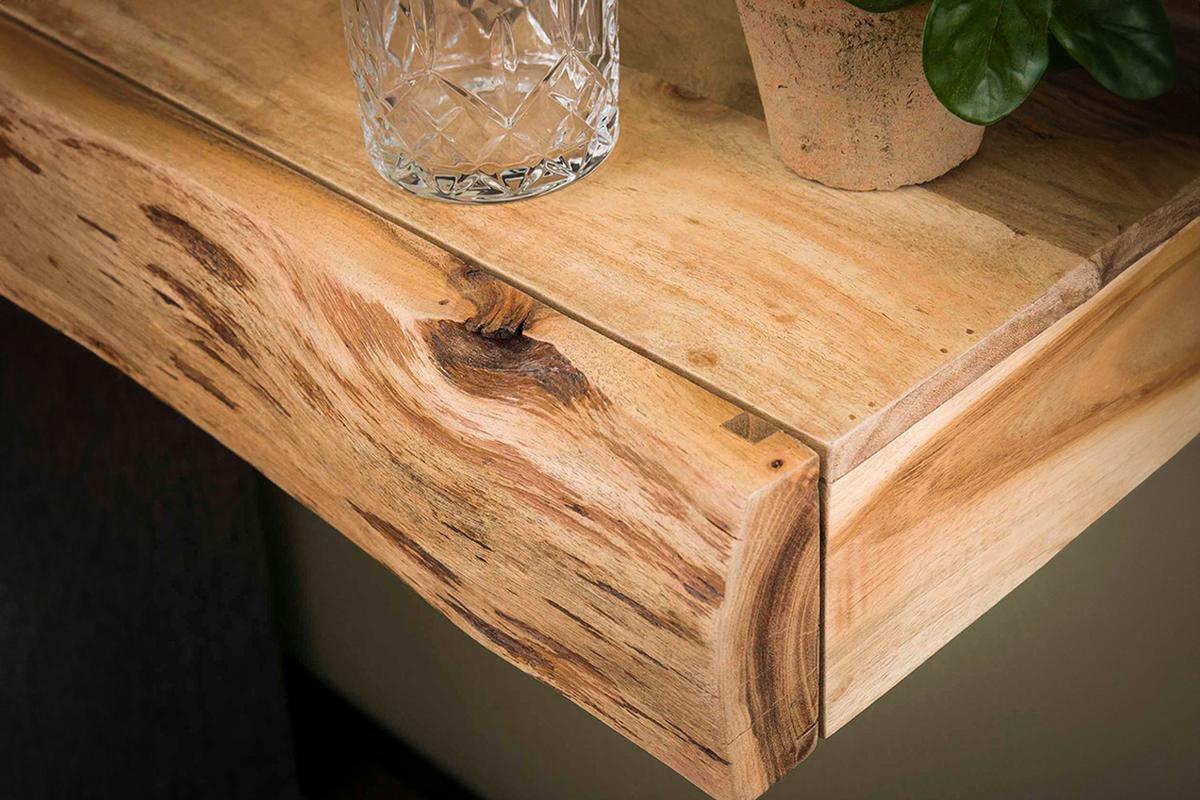 NACHTTISCH SESA 2ER SET Holz Akazie - Zwetschgeholzfarben, Holz (40/10/20cm) - KAWOLA