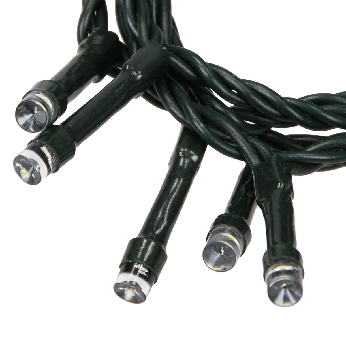 LED LICHTERKETTE Cluster Außen Innen 15 m Weihnachtsbeleuchtung 750 LED Warmweiß - Schwarz, Kunststoff (1800cm) - ECD-Germany