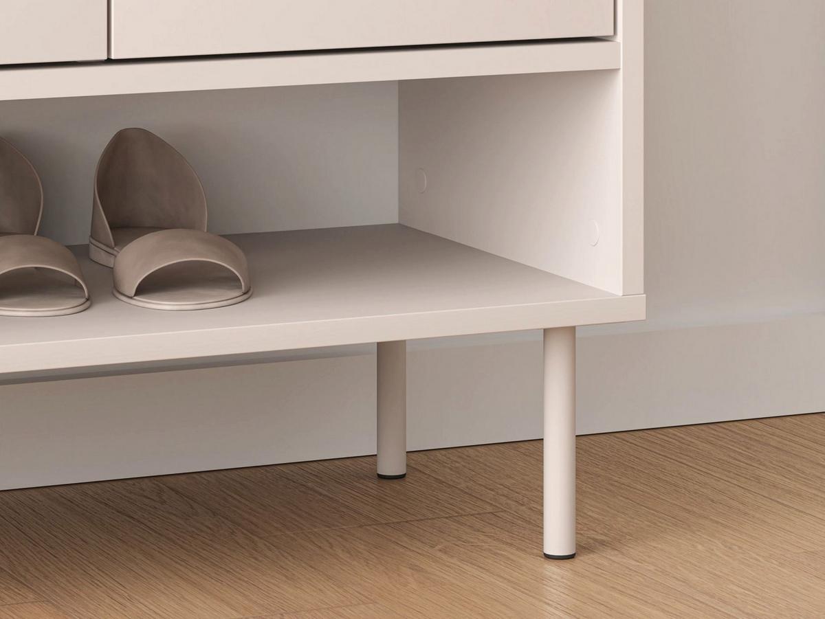 SCHUHSCHRANK Dioce Kaschmirgrau mit Schublade 70 cm - Taupe, Holz/Holzwerkstoff (69.8/95/33.3cm) - Selsey