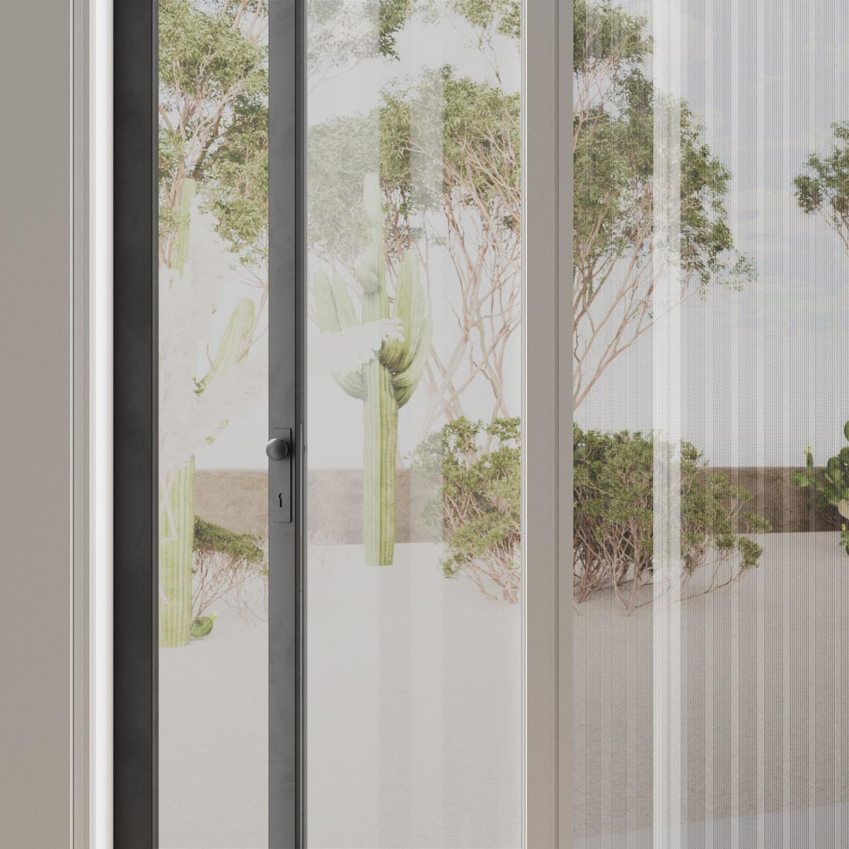 INSEKTENSCHUTZTÜR plissiert weiß - Weiß, Textil (96/200/3.7cm) - Cocoon Home Concepts