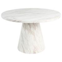 ESSTISCH Weiß Mere - Weiß, Holzwerkstoff (120/120/74cm) - Beliani