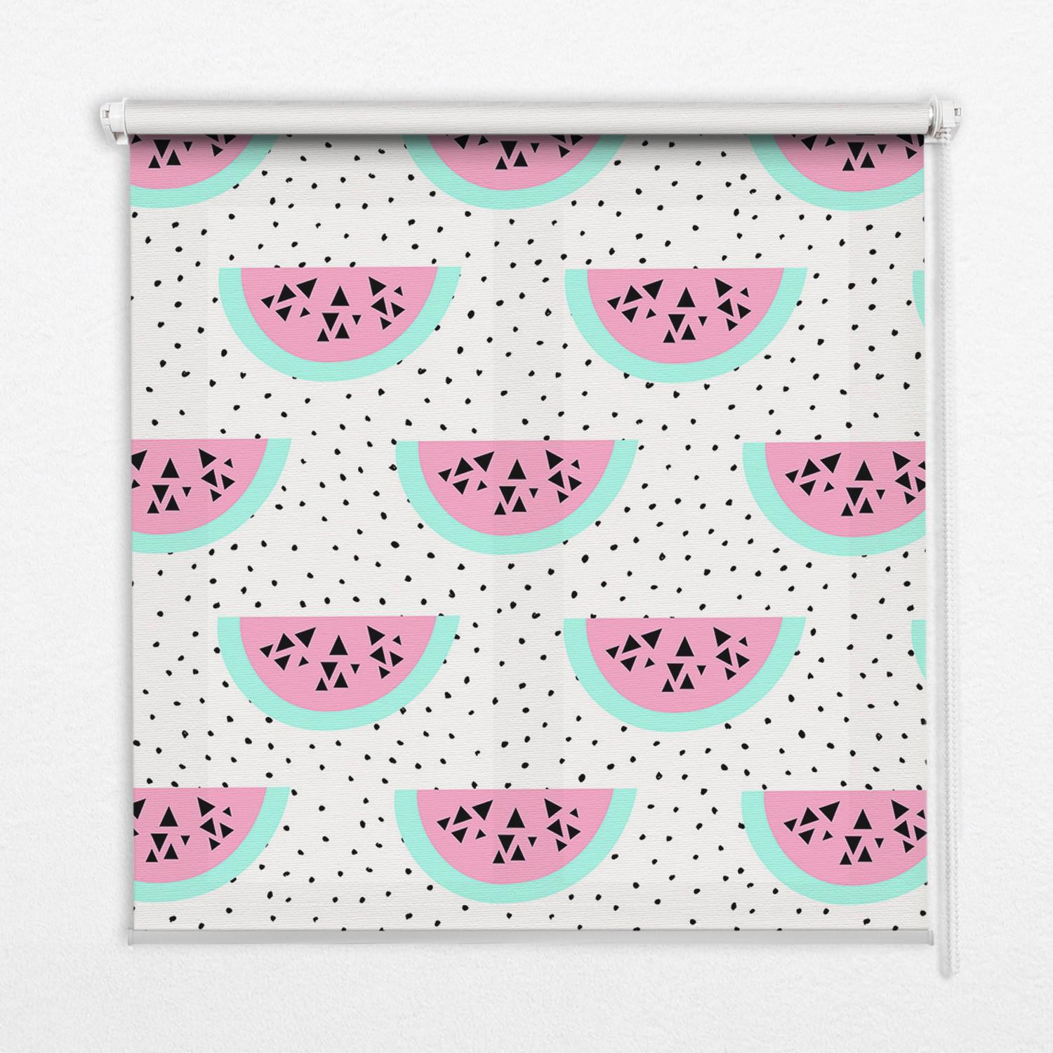 INNENROLLO - Fensterrollo - Rollo - 70x140 cm - Wassermelone - Pink, Kunststoff (70/140/0.5cm) - TULUP