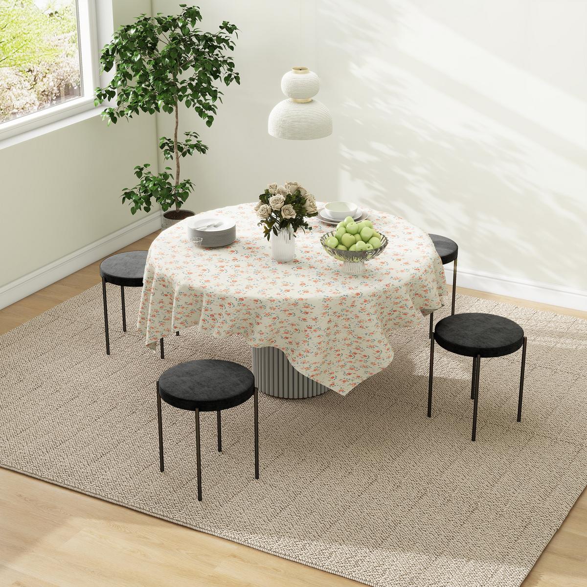 4ER-SET Esszimmerhocker Esszimmerstühle Küchenstuhl modern Samt Schwarz - Schwarz, Textil (41.5/46/41.5cm) - HOMCOM