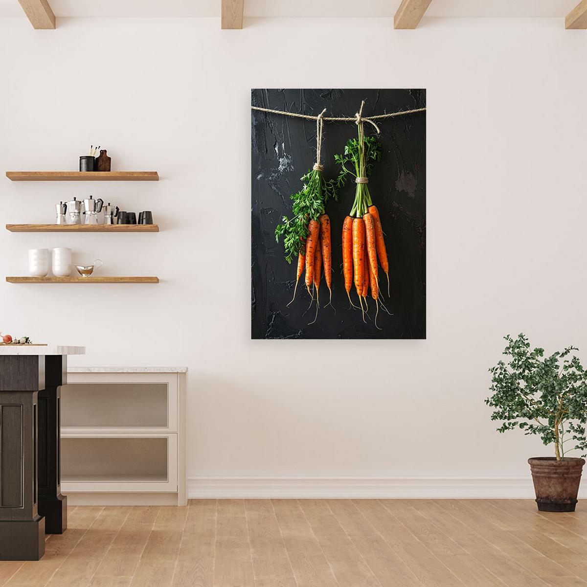 LEINWANDBILD Essen & Trinken 30x45cm - Orange, Textil (30/45cm) - Feeby