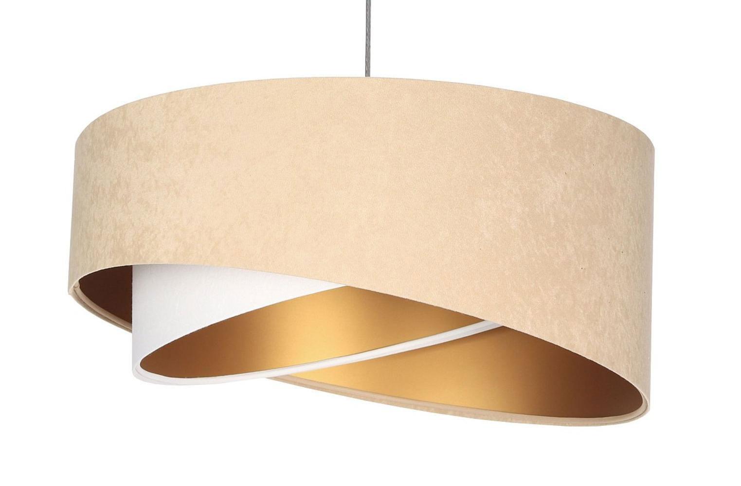 HÄNGELEUCHTE Beige 50/23 cm - Beige, Kunststoff (50/1/23cm) - ONZENO