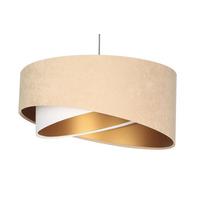 HÄNGELEUCHTE Beige 50/23 cm - Beige, Kunststoff (50/1/23cm) - ONZENO