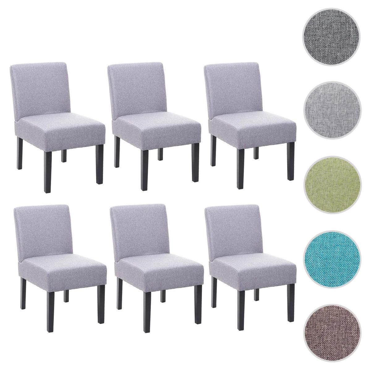 ESSZIMMERSTUHL Grau 6er-Set - Grau, Textil (48/84/64cm) - MCW