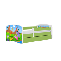 KINDERBETT Safari mit Schublade 160/80 90/61/164 - Grün, Holzwerkstoff (80/160cm) - RAUMHIRSCH FURNITURE