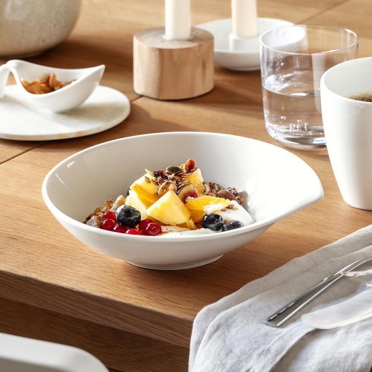 TAFELSERVICE Flow weiß 12-tlg. - Weiß, Keramik (2/2/2cm) - Villeroy & Boch