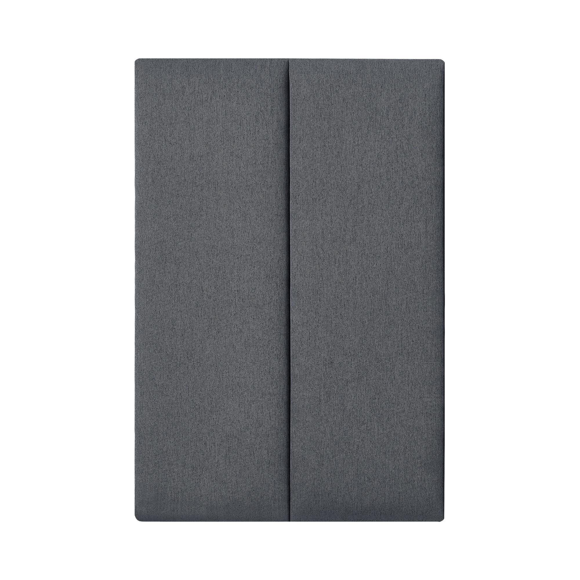 KOPFPOLSTER-SET 2 TLG. Carpino - Dunkelgrau, Textil (30/90/3cm) - [neu.haus]