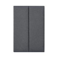 KOPFPOLSTER-SET 2 TLG. Carpino - Dunkelgrau, Textil (30/90/3cm) - [neu.haus]
