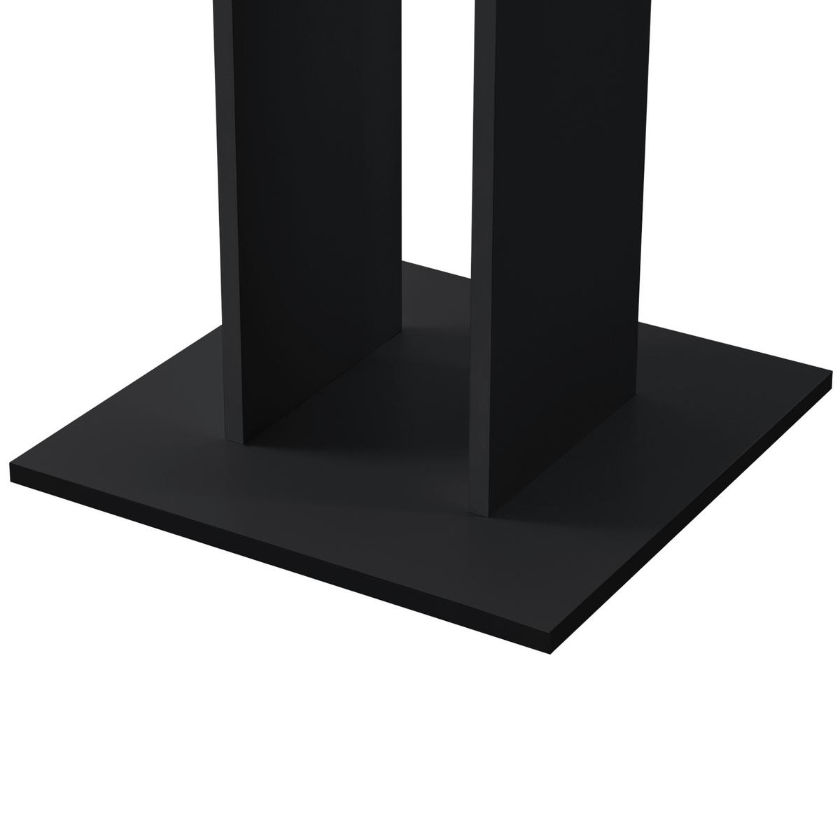KÜCHENTISCH Lindesnes - Walnussfarben/Schwarz, Holzwerkstoff (65/65/78cm) - [en.casa]