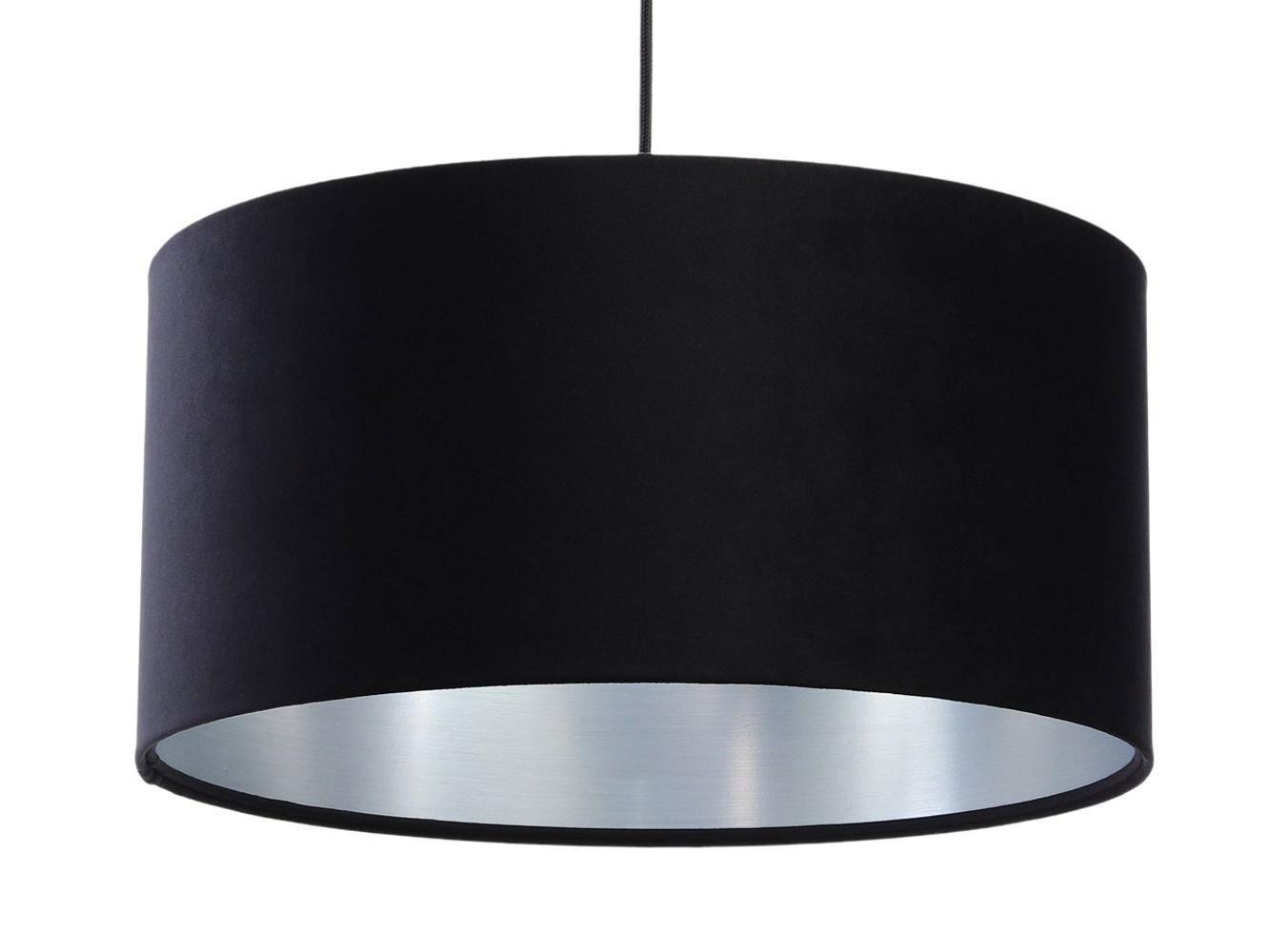 HÄNGELEUCHTE Schwarz 50/25 cm - Silberfarben/Schwarz, Kunststoff (50/0.8/25cm) - ONZENO