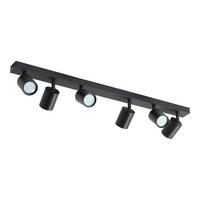 DECKENSTRAHLER Iruka 79/9.5/6.5cm - Schwarz, Metall (79/9.5/6.5cm) - ZMH