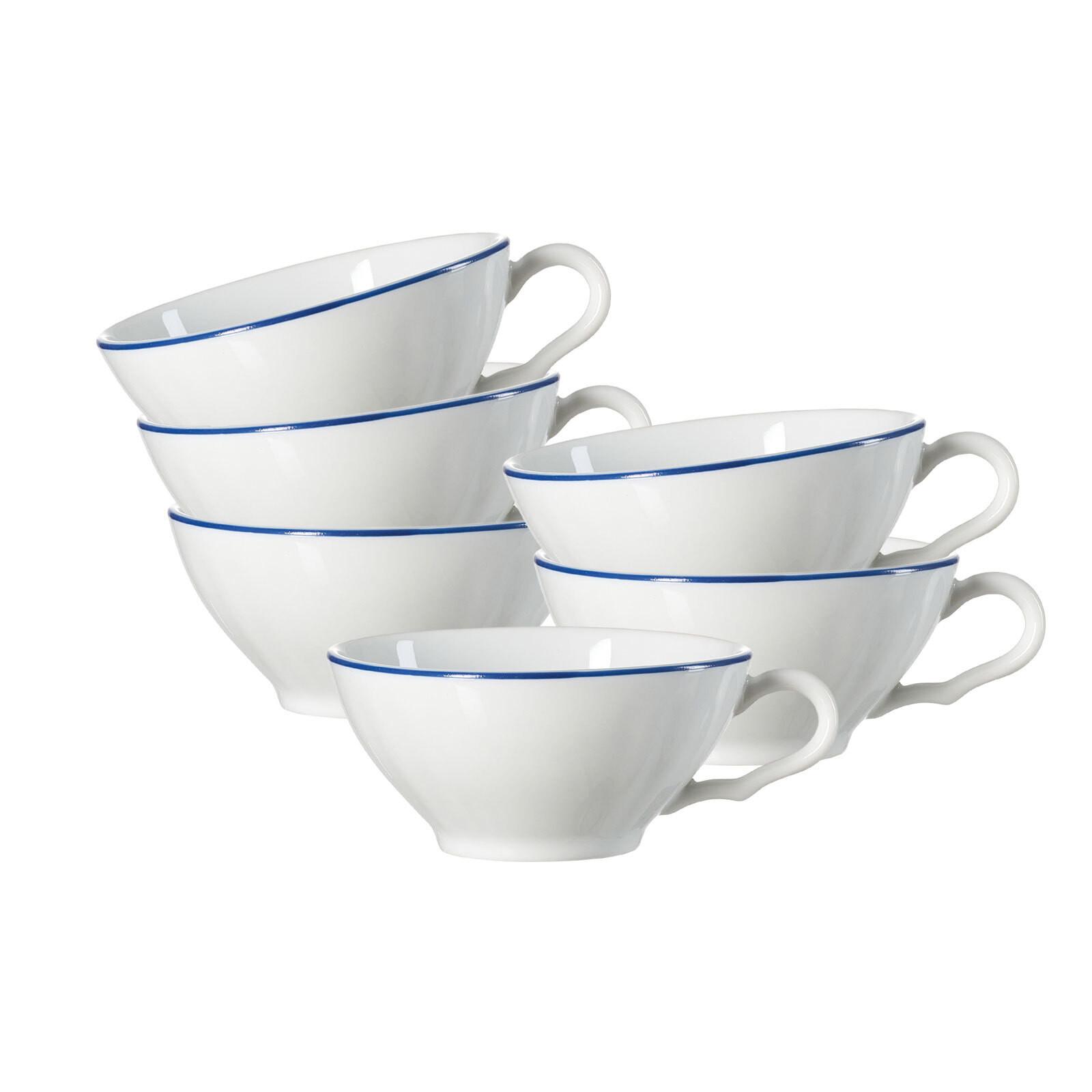 TEETASSEN Ostfriese Blau 100 ml 6er Set - Blau, Keramik (0.1L) - Ritzenhoff Breker