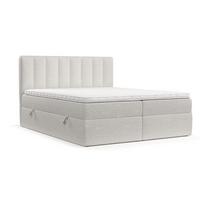BOXBETT Bari 180/200 cm Hellbeige im Riva Stoff - Sandfarben, Holz/Holzwerkstoff (180/200cm) - AltaBeds