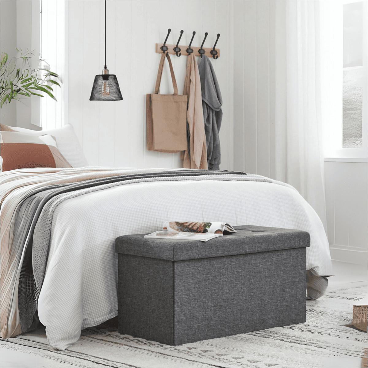SITZBOX - L76 cm - Dunkelgrau, Holzwerkstoff (38/38/39.5cm) - Calicosy