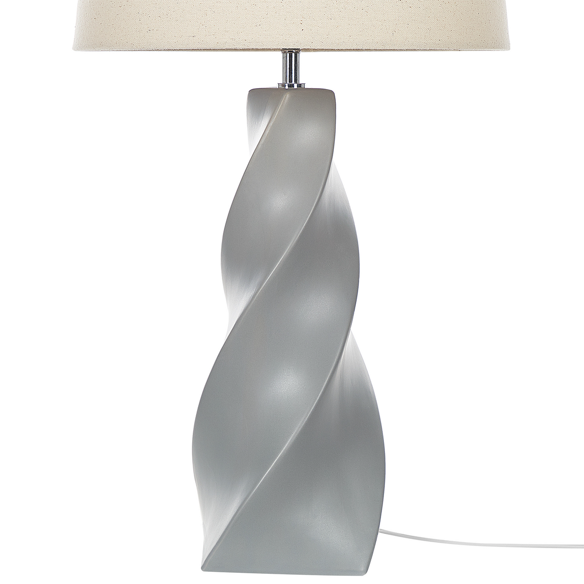TISCHLAMPE Belaya 38/38/71 cm - Grau, Keramik (38/38/71cm) - Beliani