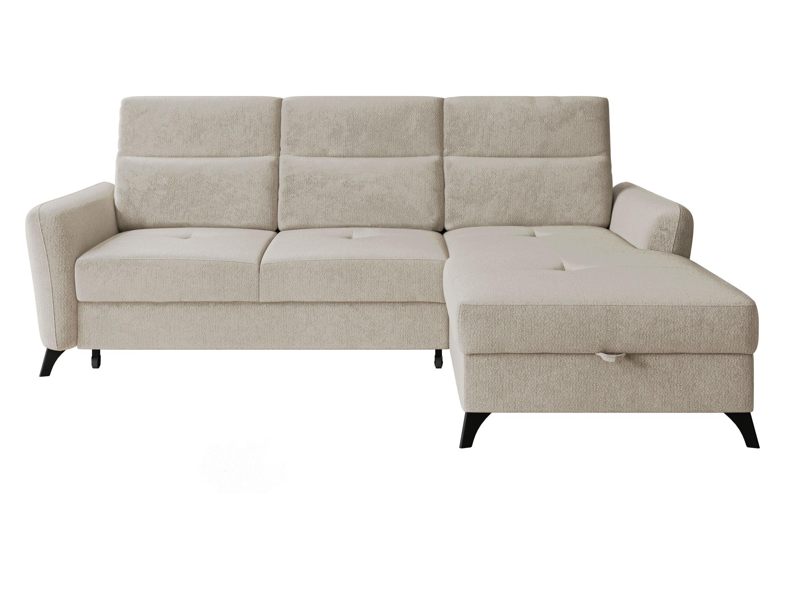 ECKSOFA Talia, Seite: Rechts 2R-LC - Beige/Schwarz, Holz/Kunststoff (238/167cm) - MIRJAN24