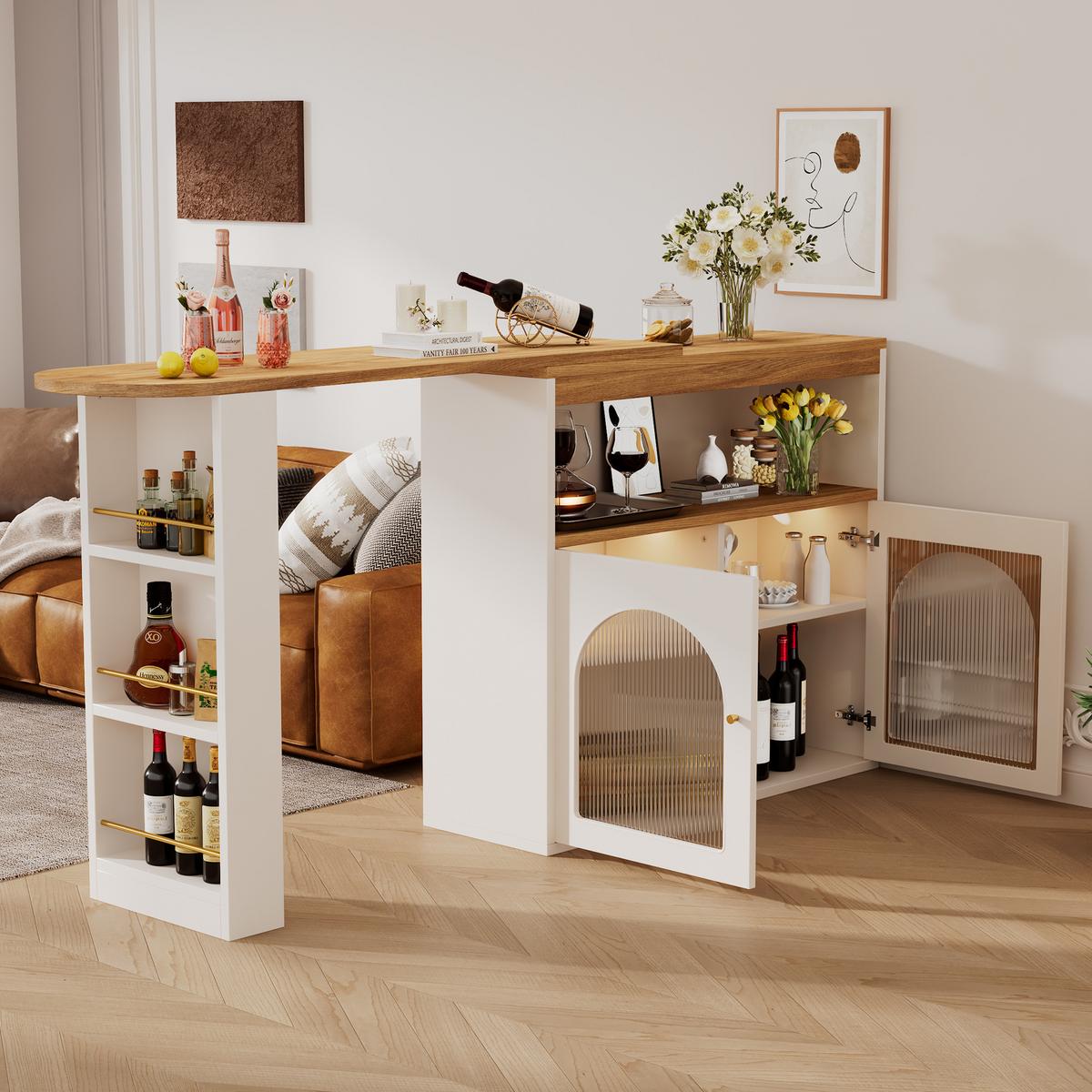 BARTISCH Weiß - Weiß, Holz (39/193/105cm) - Urban Meuble