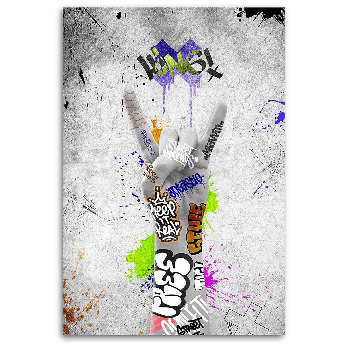 KUNSTDRUCK Grau 40/60 cm - Grau, Textil (40/60cm) - KUNSTLOFT