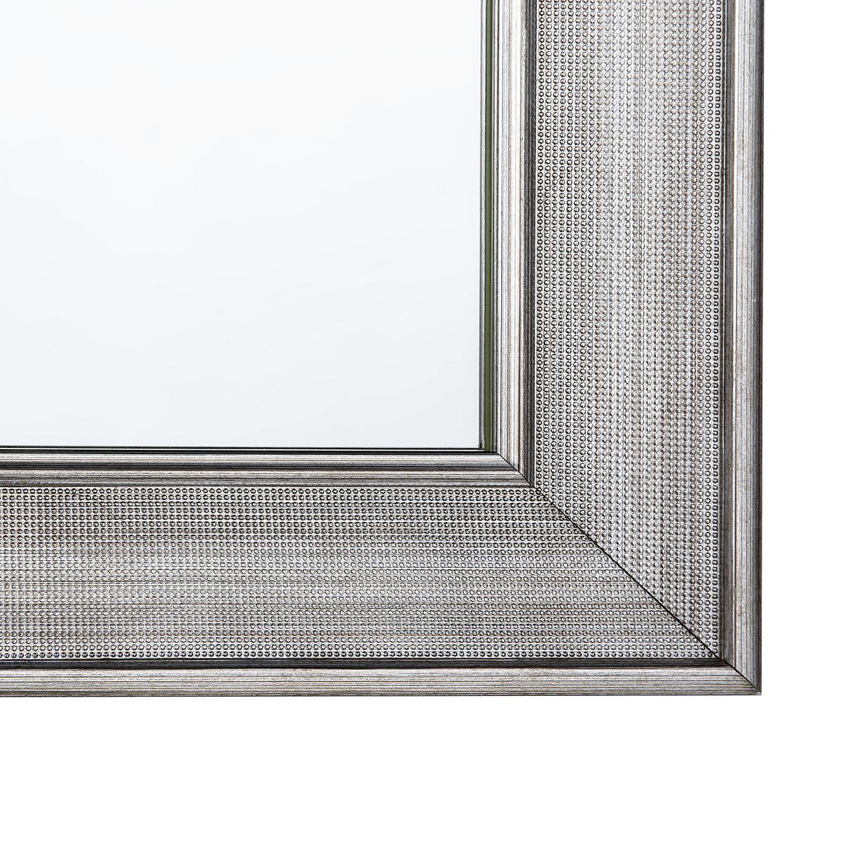 WANDSPIEGEL silber rechteckig 61/91 cm Bubry - Silberfarben, Kunststoff (61/91/3cm) - Beliani