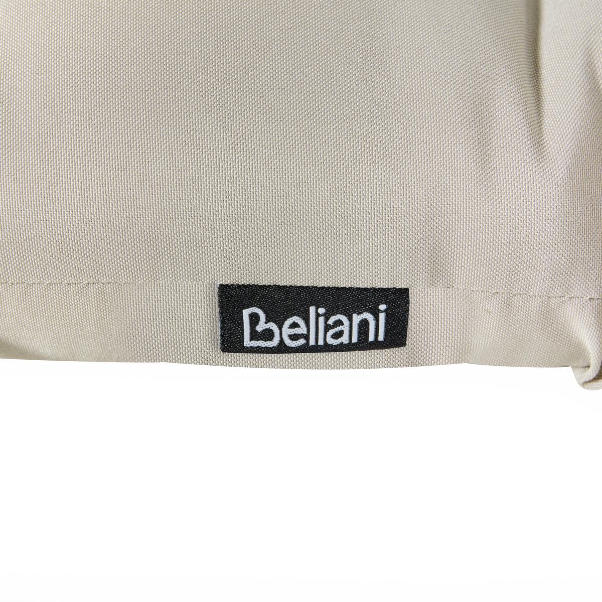 LIEGENAUFLAGE Taupe 56/192 cm Cesana Premium - Taupe, Textil (192/5/56cm) - Beliani