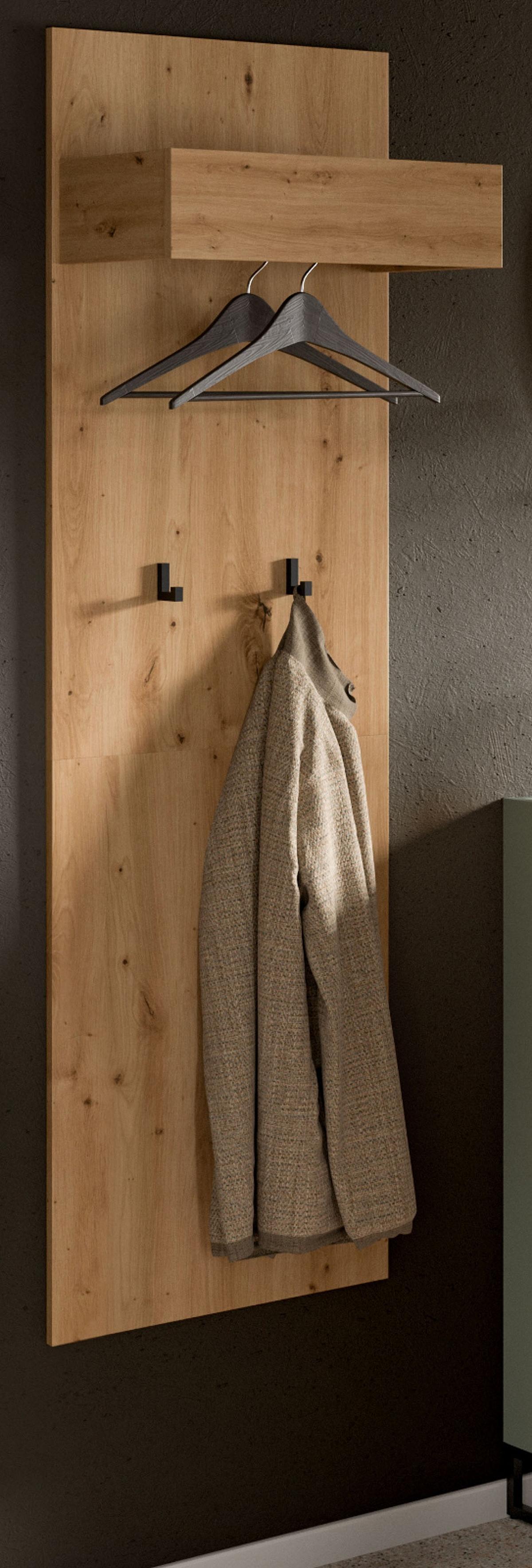 GARDEROBENPANEEL Artisan Eiche, Wandgarderobe 50 x 160 cm - Eiche Artisan, Holzwerkstoff (50/160/27cm) - Inn.Furn