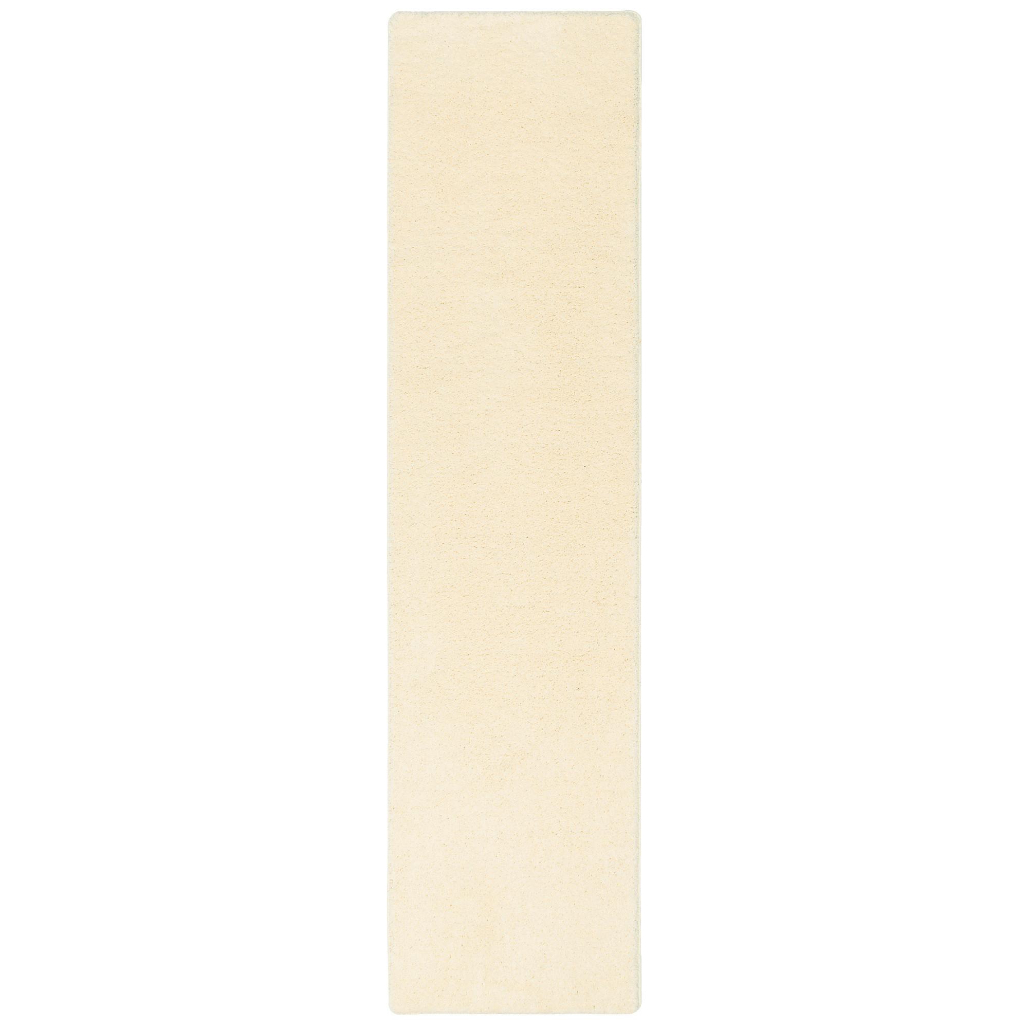 HOCHFLOR SHAGGY LÄUFER TEPPICH PALACE - Creme, Textil (80/160cm) - Snapstyle
