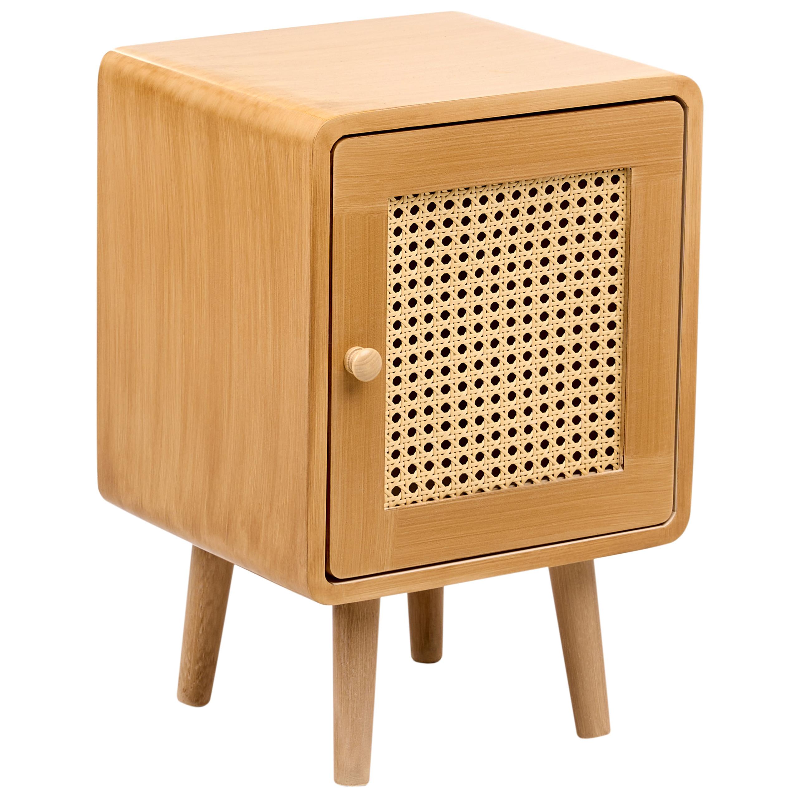 NACHTTISCH Hellbraun Lefroy - Braun, Holzwerkstoff (33/50/30cm) - Beliani