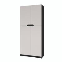 BÜROSCHRANK Logan Fronten in Cashmere - Kaschmir, Holzwerkstoff (82/184/37cm) - Vladon