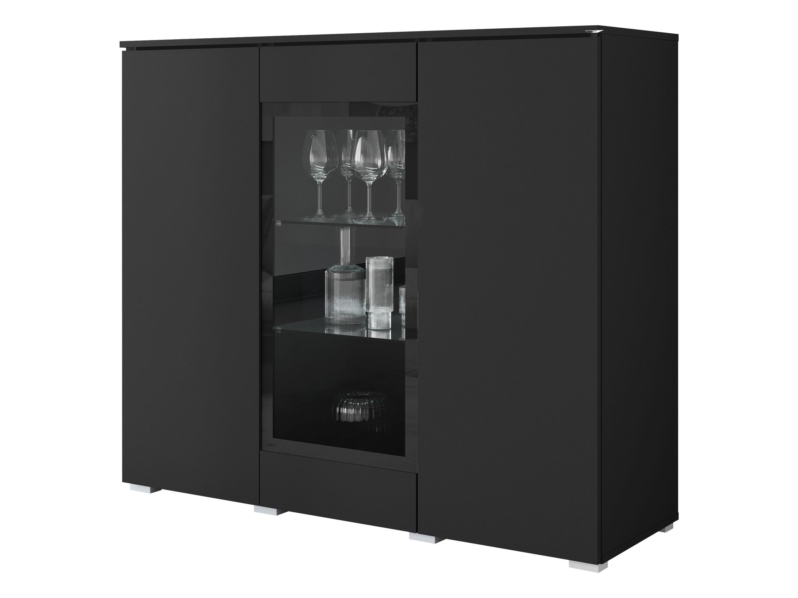 KOMMODE Vera 120 - Silberfarben/Graphitfarben, Holzwerkstoff/Kunststoff (120/104/40cm) - MIRJAN24