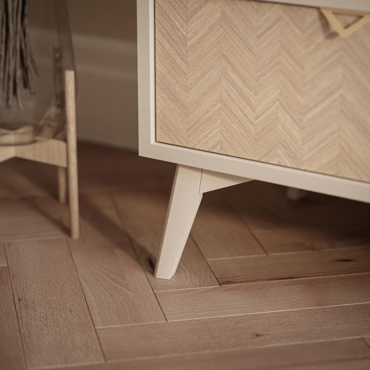 KOMMODE ALOE KSZD106 mit Schubladen Sandbeige - Beige, Holzwerkstoff (106/80/38cm) - Lookway