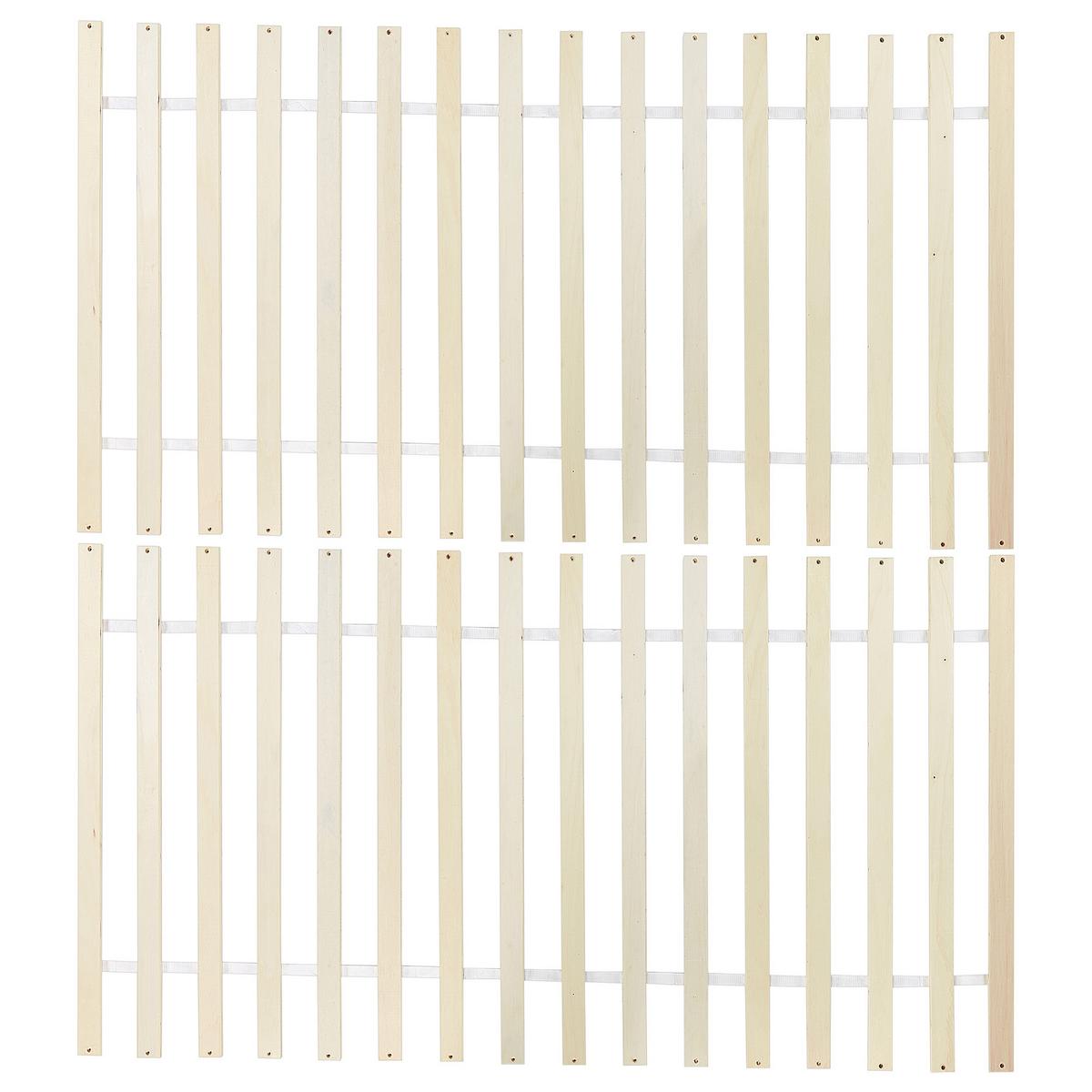 BETT mit Lattenrost 180/200 cm Kiefernholz Weiß Sabran - Weiß, Holz (180/200cm) - Beliani