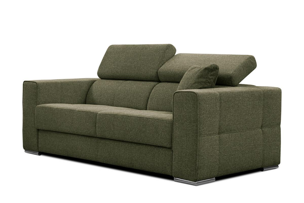 SOFA QUARTZ 3-Sitzer, olivgrün - Olivgrün, Holzwerkstoff/Textil (202/80/102cm) - Wozimo