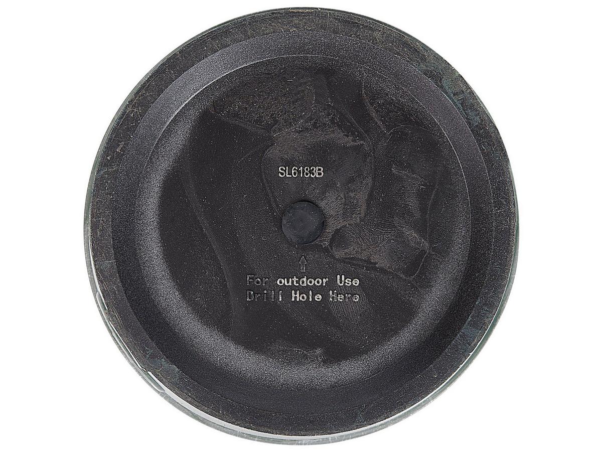 BLUMENTOPF grau rund 45/45/41 cm Vari - Grau, Stein (41cm) - Beliani