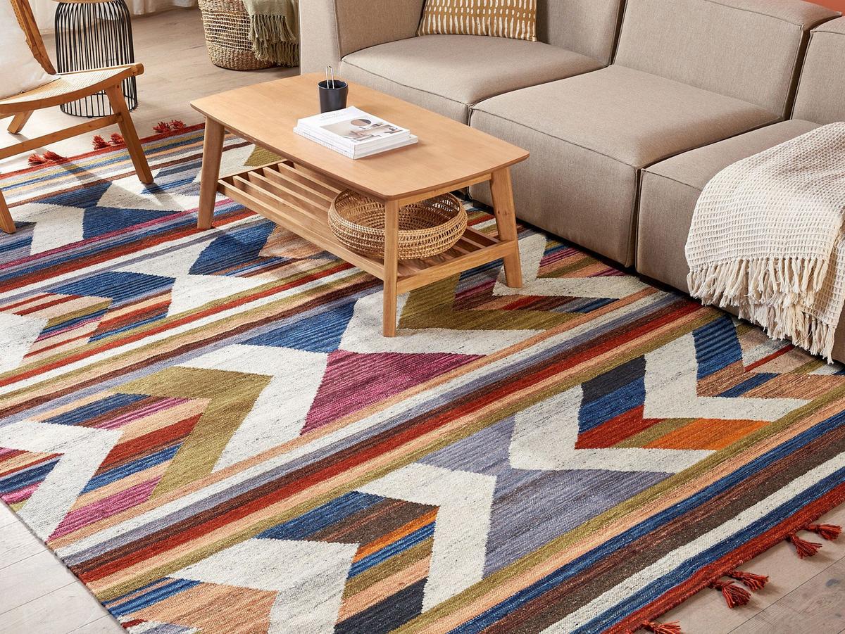 KELIM-TEPPICH Mrgashat 300/200 cm - Multicolor, Textil (200/300cm) - Beliani